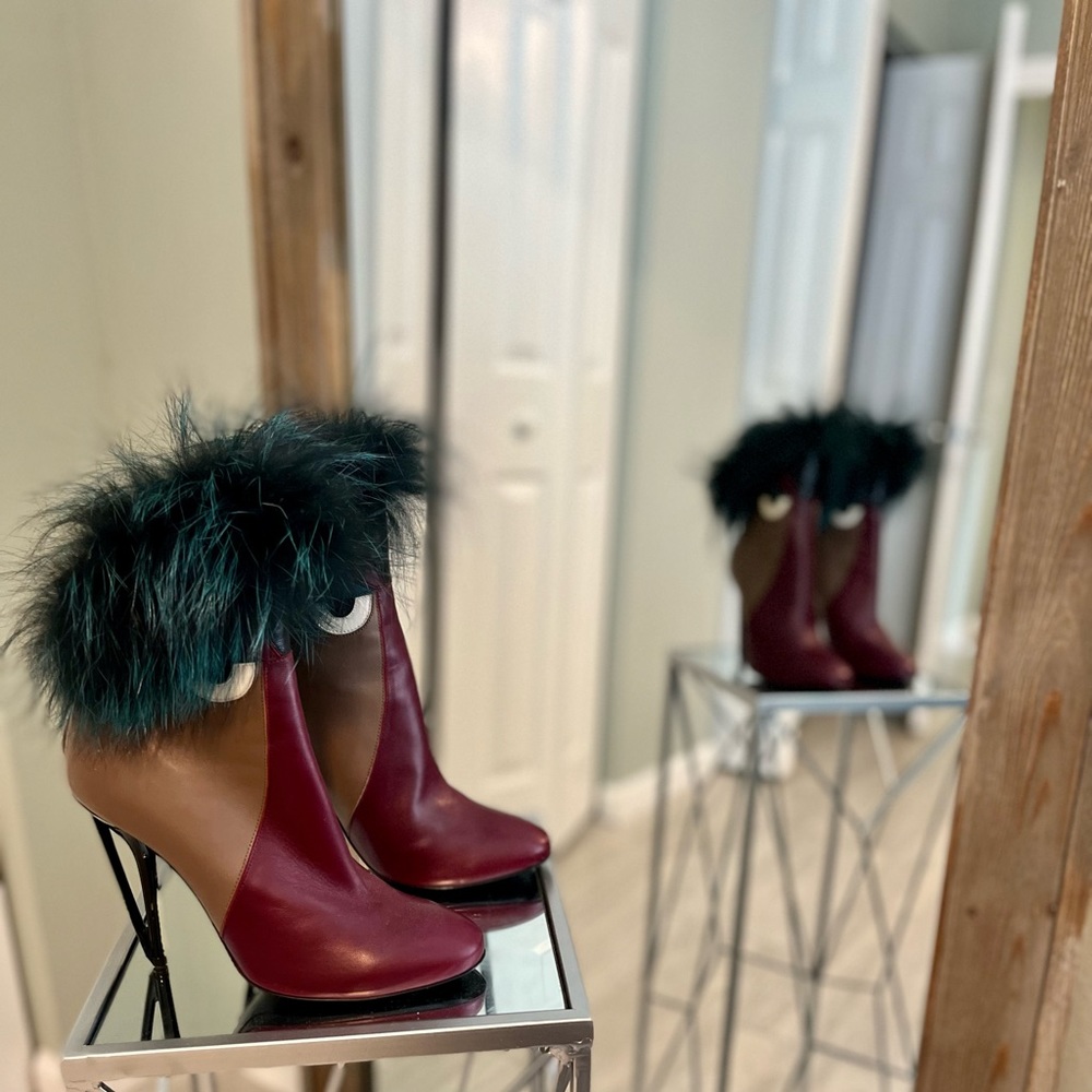 Fendi Monster Fur Booties
